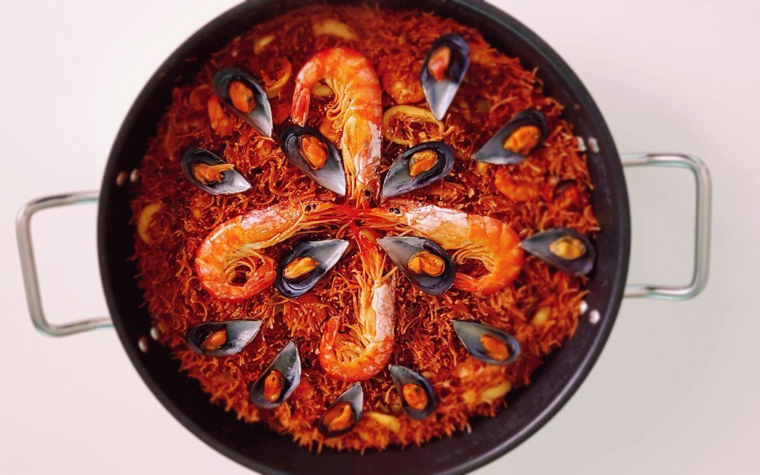 Fideuá de marisco leccion