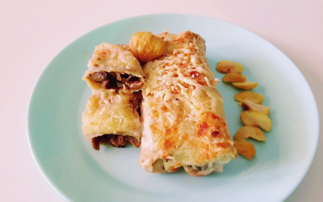 Canelones de setas leccion